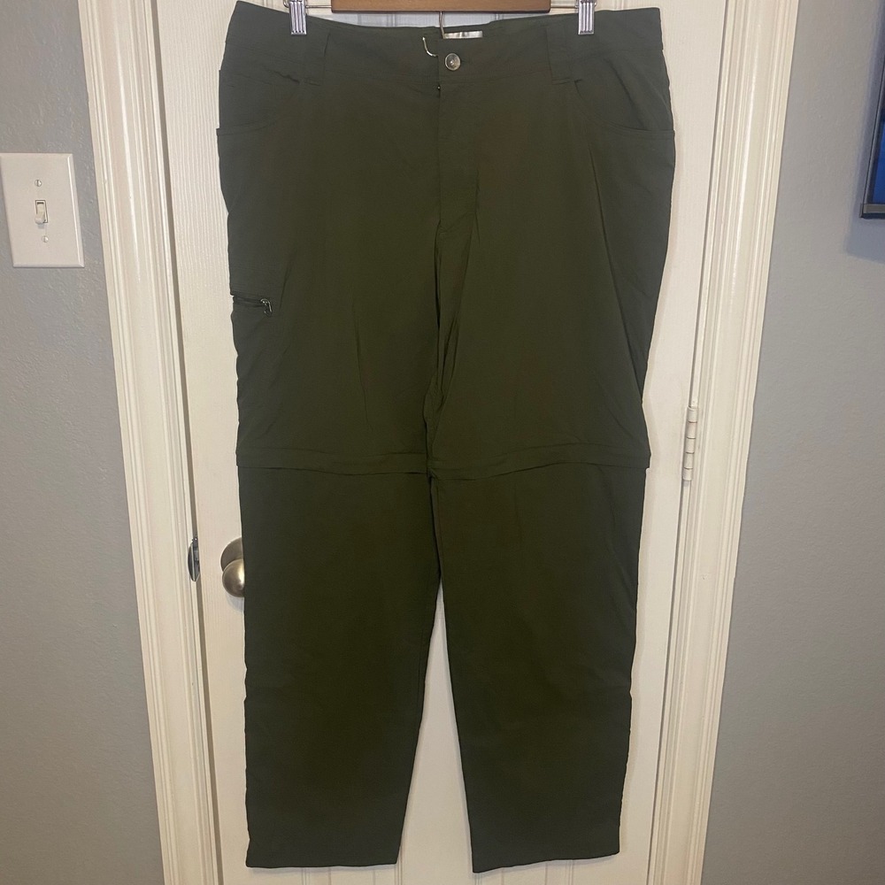 Marmot Mens Cargo Trousers Size‎ 36 Convertible Hiking Pants Olive Green Zip Off